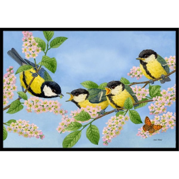 Carolines Treasures Great Tit Family of Birds Indoor or Outdoor Mat- 24 x 36 ASA2203JMAT - main